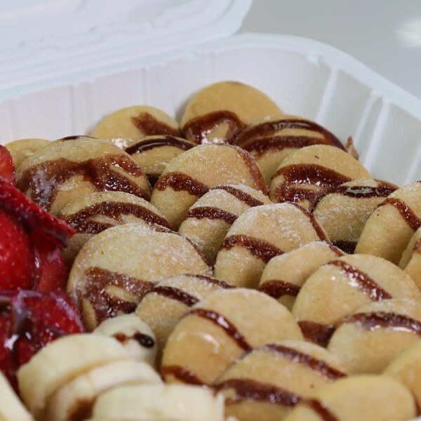 Mini Pancakes - sweet Mexican treat at La Michoacana de San Juan